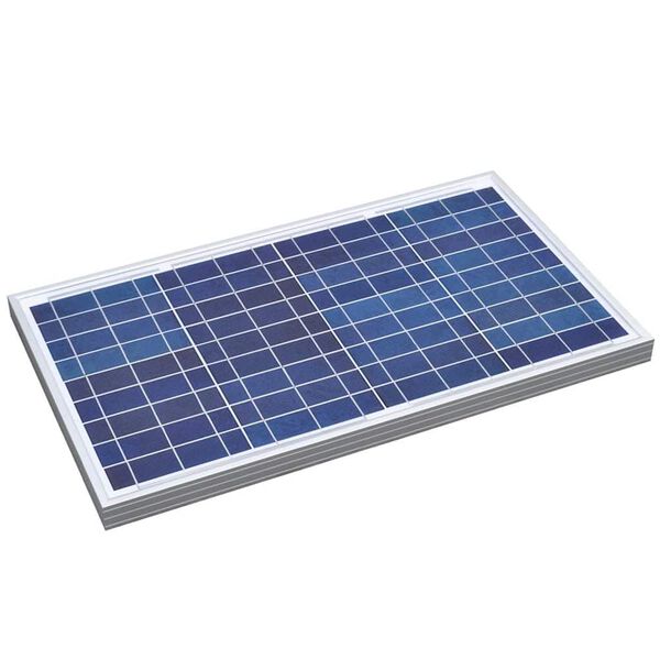 vidaXL B&aelig;rbart solcellepanel 30 W aluminium