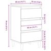 vidaXL Nattbordskap Artisan Eik 40 x 35 x 70 cm Konstruert tre