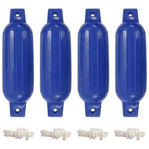 vidaXL B&aring;tfender 4 stk bl&aring; &Oslash; 11x40 cm PVC