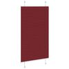 vidaXL Plisségardin Bordeaux Rød 80x100 cm Stoff Bredde 79,4 cm