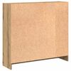vidaXL Bokhylle artisan eik 80x24x76 cm konstruert tre