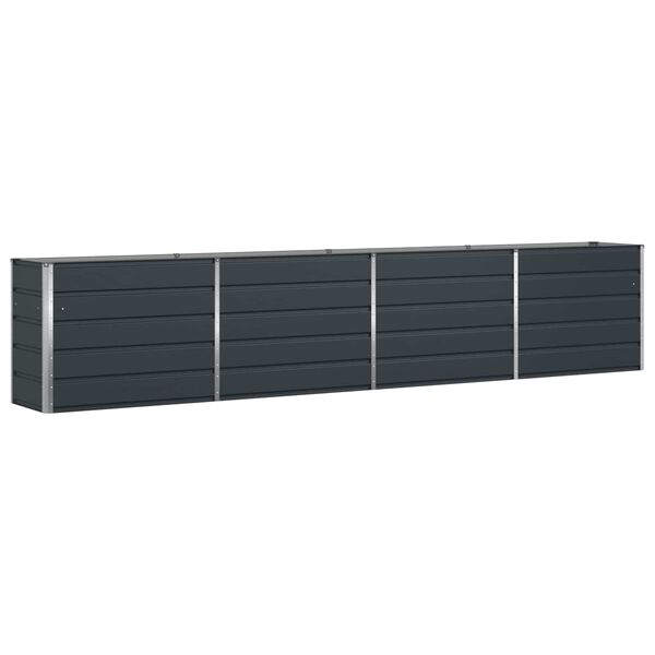 vidaXL Plantekassed Antrasitt 480 x 50 x 45 cm Galvanisert St&aring;l