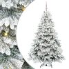 vidaXL Kunstig juletre med 300 LED med stativ Hvit 180 cm PE og PVC