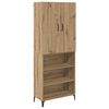vidaXL H&oslash;yskap Artisan Eik 69,5 x 34 x 180 cm Konstruert tre