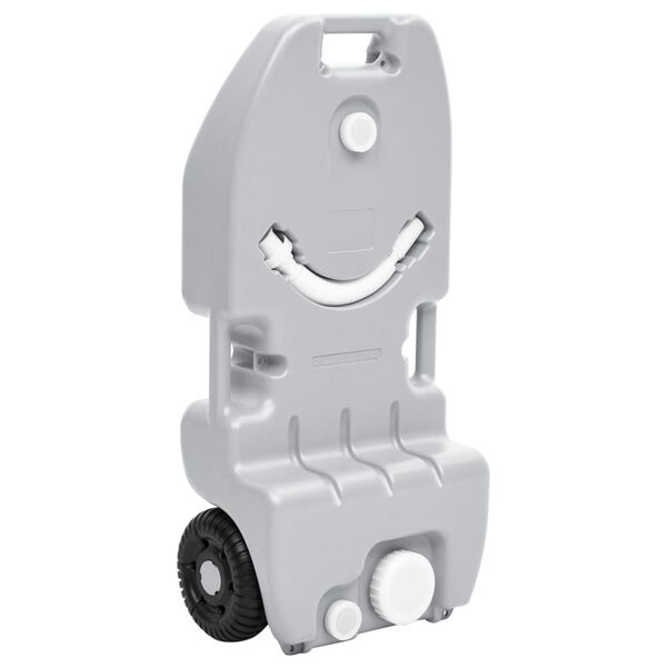 vidaXL Vanntank med hjul for camping 25 L gr&aring;