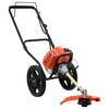 vidaXL buskryss med hjul Orange 52 cc 1,45 kW