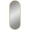 vidaXL Veggspeil gull 40x15 cm oval