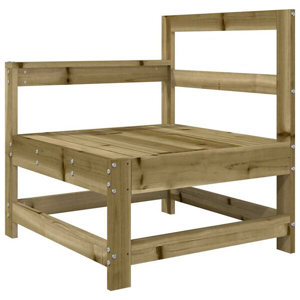 vidaXL Hagestol med puter impregnert tre