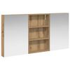 vidaXL Baderomsskapsett 3 stk. Artisan eik 120 x 10,5 x 60,5 cm