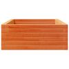 vidaXL Plantekasse voksbrun 110x60x23 cm heltre furu