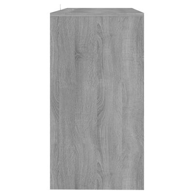 vidaXL Konsollbord grå sonoma eik 89x41x76,5 cm stål