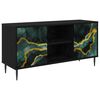 vidaXL TV-skap WIJHE 102 x 33 x 51 cm Svart eik Konstruert tre