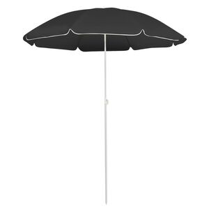 vidaXL Hageparasoll med st&aring;lstang antrasitt 180 cm