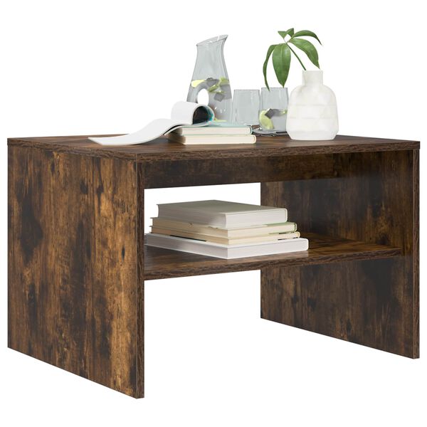 vidaXL Kaffebord R&oslash;kt eik 60 x 50 x 40 cm Konstruert tre