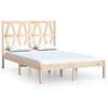 vidaXL Sengeramme heltre furu 140x190 cm