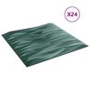vidaXL Veggpaneler 24 stk gr&oslash;nn 50x50 cm XPS 6 m&sup2; stein