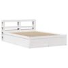 vidaXL Sengeramme med hodegavl hvit 120x190 cm heltre furu