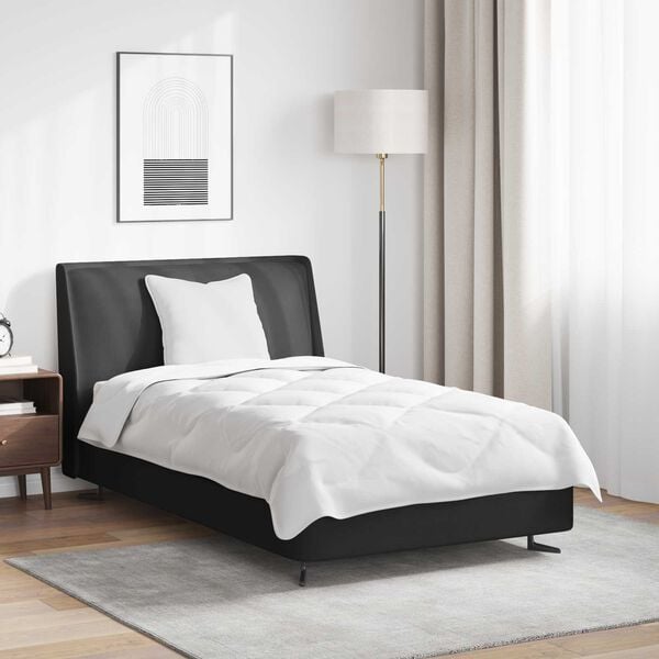 vidaXL Dyne med pute 2 pcs Hvit Mikrofiber