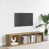 vidaXL Bokhylle/TV-benk artisan eik 36x30x143cm konstruert tre
