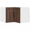 vidaXL Vegghj&oslash;rneskap PORTO Brun Eik 57 x 57 x 40 cm Konstruert tre