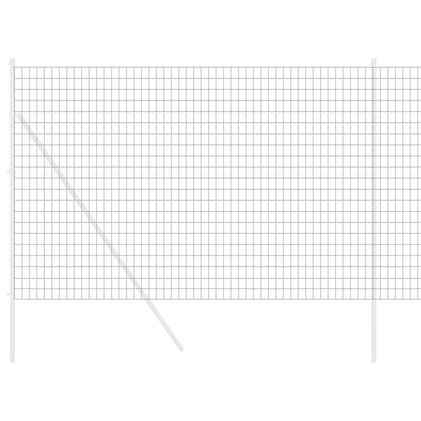 vidaXL Euro gjerde Grå 1.5 x 10 m PVC-belagt jern