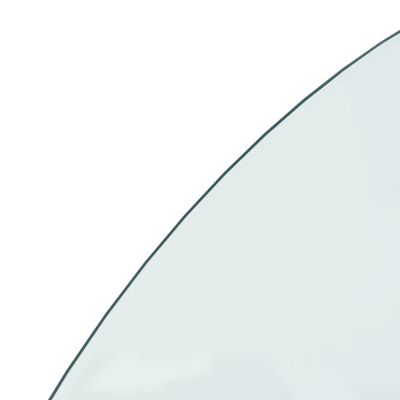 vidaXL Peis glassplate halvrund 1200x500 mm