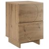 vidaXL Nattbordskap Artisan eik 33,5 x 34,5 x 50 cm Konstruert tre