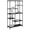 vidaXL Bokhylle Svart Eik 99 x 35,5 x 176 cm Konstruert tre
