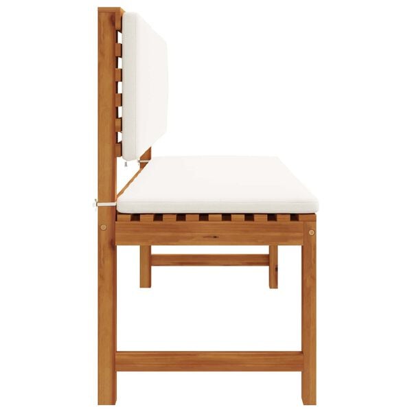 vidaXL Hage Stol med pute Brun 100 x 50 x 91cm Massivt akasietre