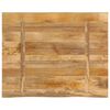vidaXL Bordplate 100x80x2,5 cm naturlig kant grovt heltre mangotre