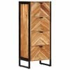vidaXL Baderomsskap 40x30x100 cm heltre akasie og jern