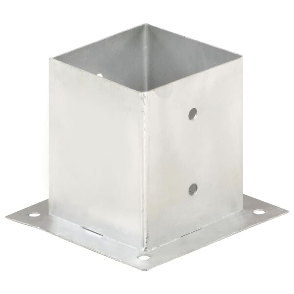 vidaXL Stolpeankere 4 stk galvanisert metall 121 mm