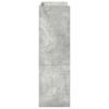vidaXL Skohylle betonggr&aring; 60x25x81 cm konstruert tre