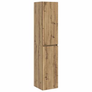 vidaXL Vegghengt Badskap Artisan eik 33 x 34,5 x 160 cm Konstruert tre