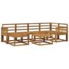 vidaXL Utend&oslash;rs sofa-sett 7 pcs Naturlig Solid akasietre