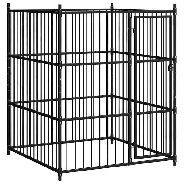 vidaXL Utend&oslash;rs hundeg&aring;rd 150x150x185 cm