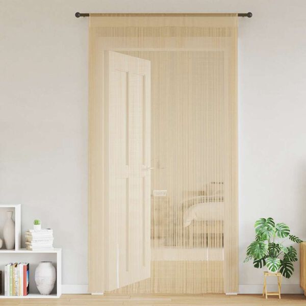 vidaXL Trådgardiner 2 stk 140x250 cm beige