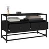 vidaXL TV-benk svart 80x35x45 cm konstruert tre
