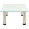 vidaXL TV-benk frostet 80x35x17 cm herdet glass