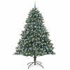 vidaXL Kunstig juletre med 300 LED gr&oslash;nn 240 cm PVC og plast og st&aring;l