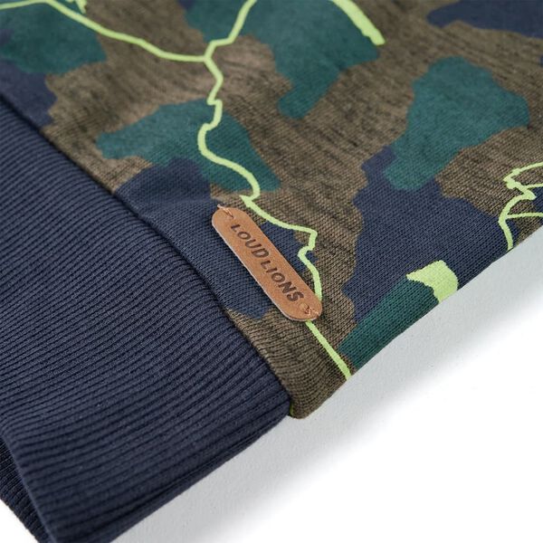 Barnegenser mørkekaki melert 92