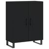 vidaXL Highboard svart 69,5x34x180 cm konstruert tre