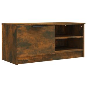 vidaXL TV-benk r&oslash;kt eik 80x35x36,5 cm konstruert tre
