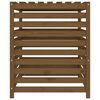 vidaXL Kompostkasse honningbrun 82,5x82,5x99,5 cm heltre furu
