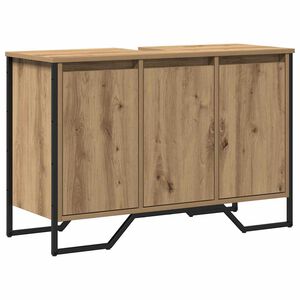 vidaXL Baderomsvaskeskap Artisan Eik 91 x 35 x 60 cm Konstruert tre