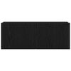 vidaXL TV-skap 2 pcs Svart Eik 80 x 30 x 30 cm Konstruert tre