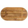 vidaXL Bordplate 80x40x3,8 cm oval heltre mango