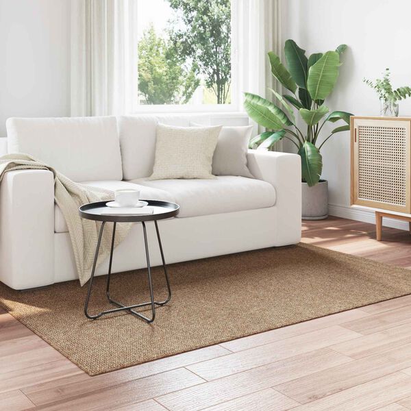 vidaXL Omr&aring;detepper Rektangul&aelig;r HUARTE Naturlig 200 x 140 cm Polyester