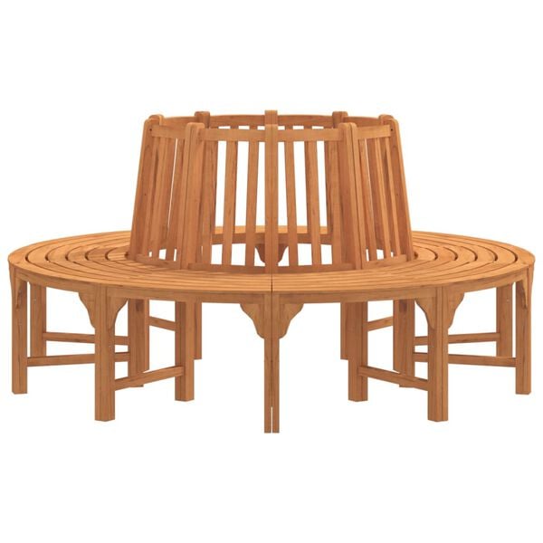 vidaXL Rund trebenk &Oslash;208 cm heltre eukalyptus