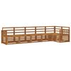 vidaXL Seksjonssofa Sett 6 pcs Naturlig Solid akasietre